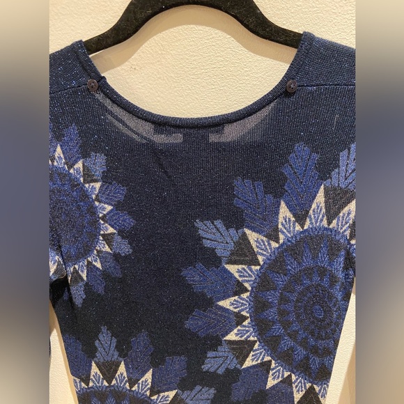 ✨Desigual Sparkly ✨knit dress with sequins& shiny threads+its scarf 🤩 - Picture 11 of 15